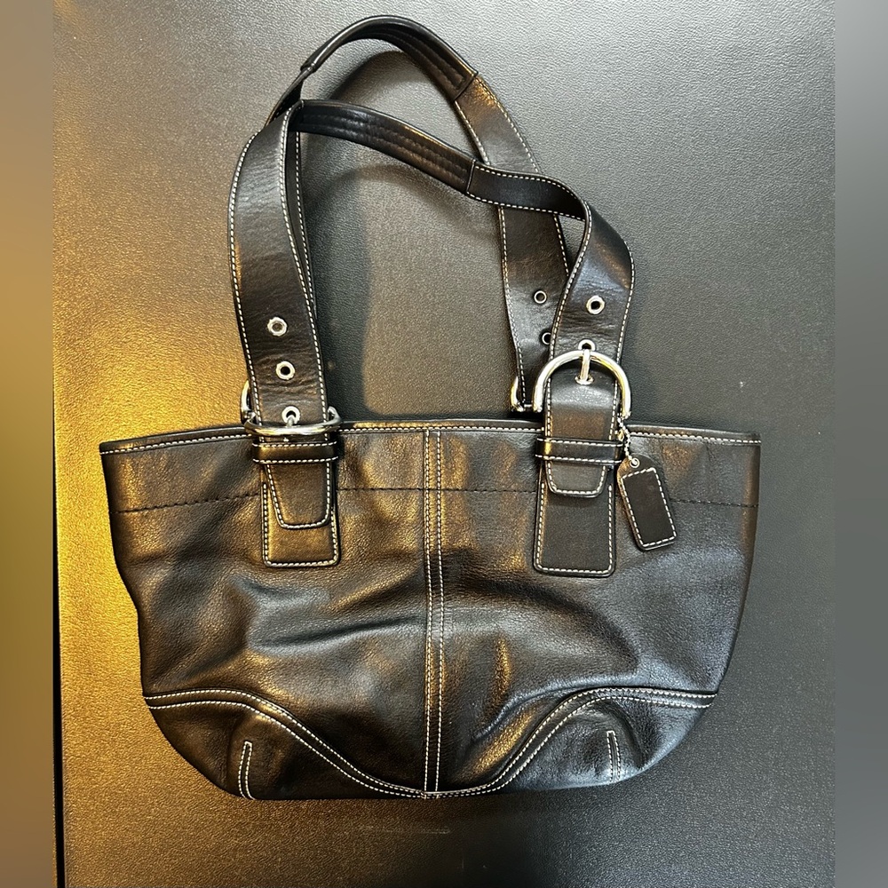 Coach Black Leather purse